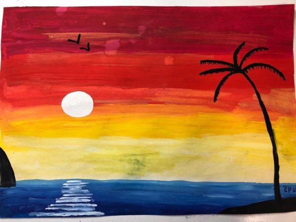 Нарисовать черное море