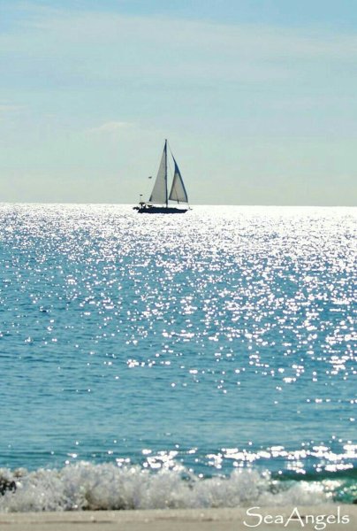 Красивое море вертикально