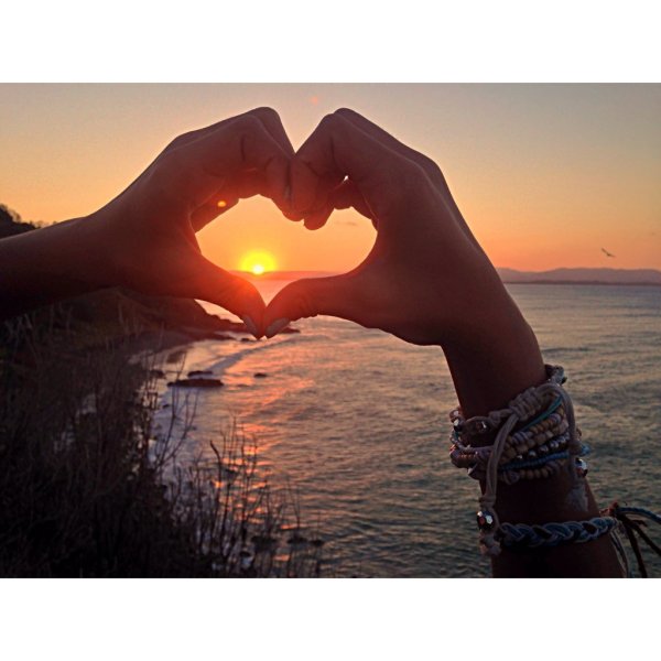 Сердечко на закате