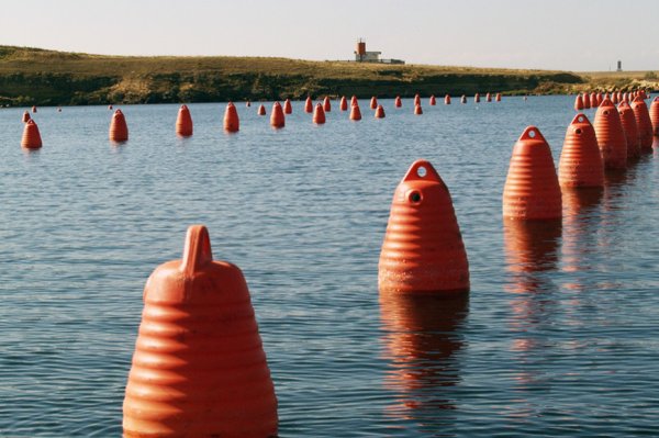 Буйки на море
