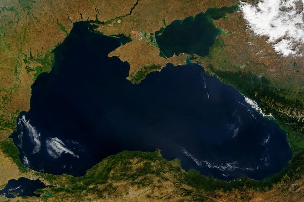 Черное море снимок из космоса