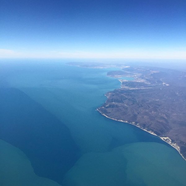 Черное море вид сверху Геленджик