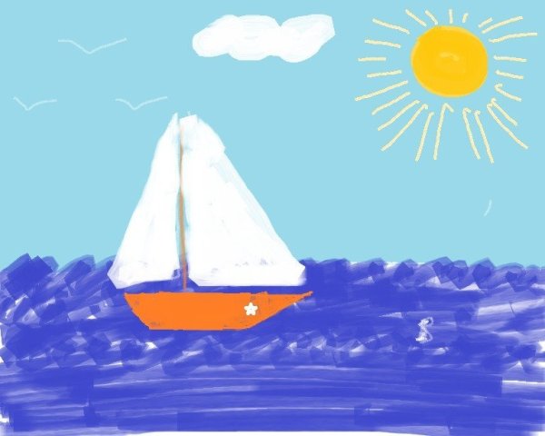 Девушки у моря гуашью