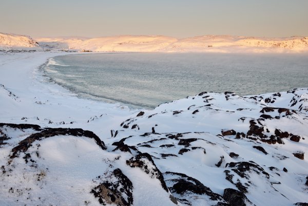 Побережье Кольского полуострова в Баренцевом море