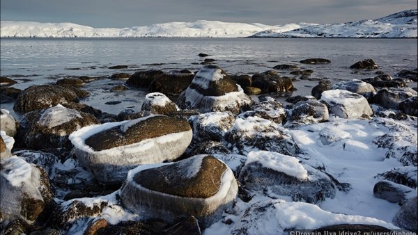 Зимняя Териберка Баренцево море