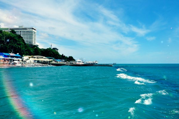 Берег черного моря Лазаревское