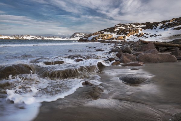 Баренцево море Мурманск Териберка