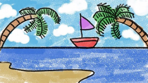 Море мультяшное