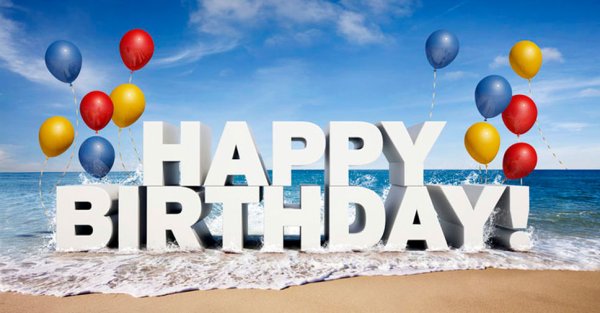 День рождения на берегу моря