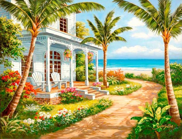 Гамак на берегу моря