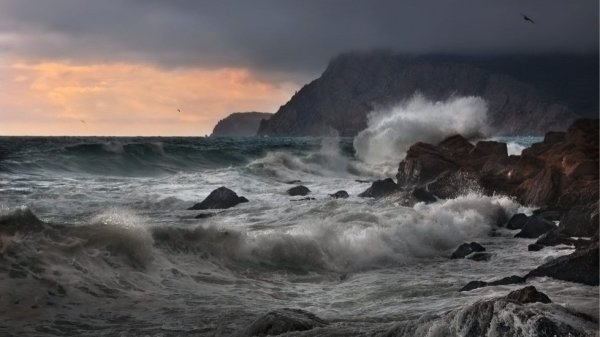Генисаретское озеро шторм