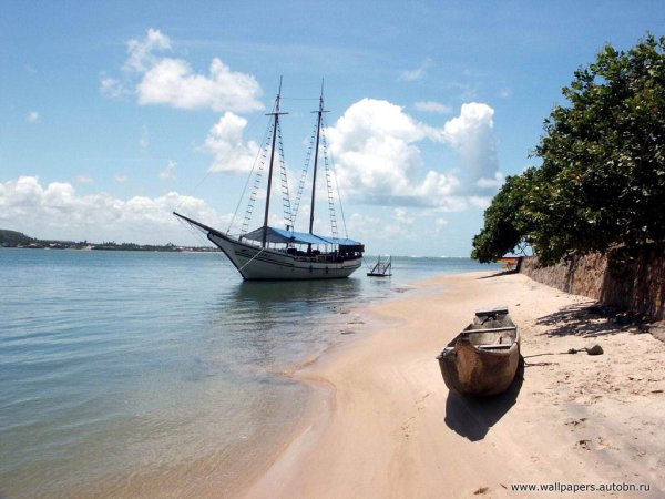 Море корабль остров