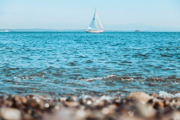 Закат на море
