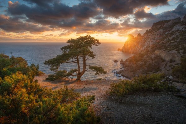 Рассвет на море