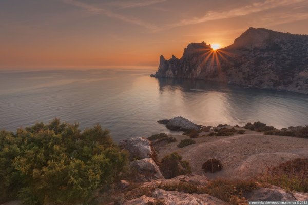 Крым Коктебель Вечерний берег моря