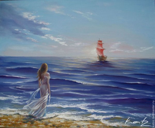 Девушка на берегу