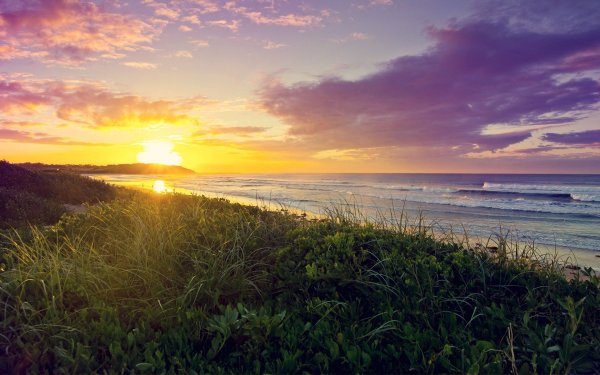 Летний закат на море