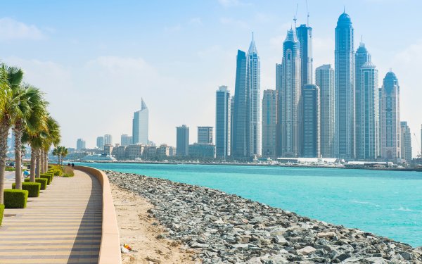 Дубай Абу Даби море