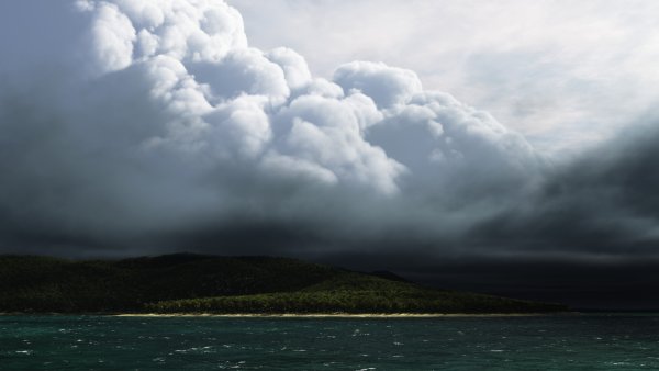 Тучи над океаном