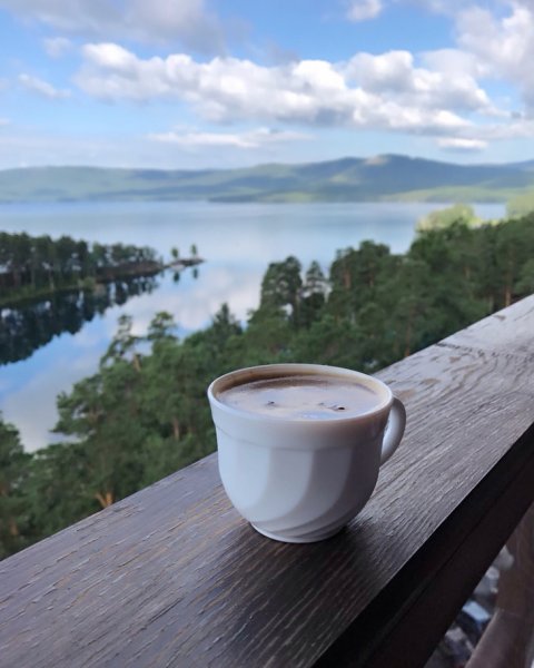 Утренний завтрак в горах