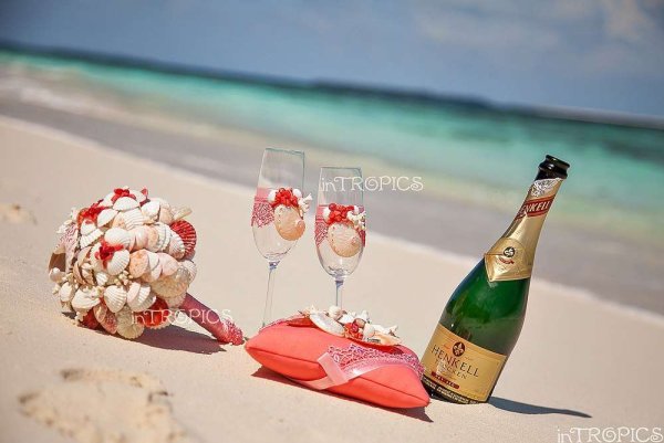 Море букет шампанское