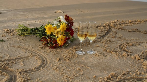 Море цветов и шампанского