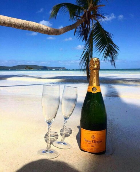 Шампанское на пляже