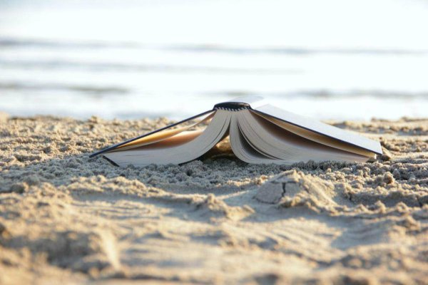 Книга на пляже