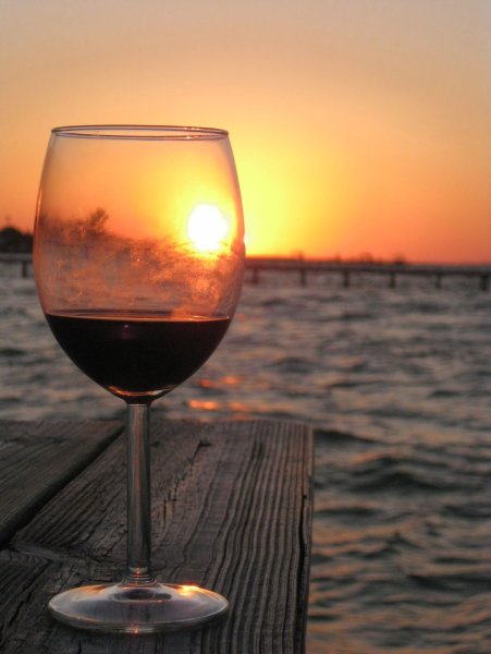 Вино на закате