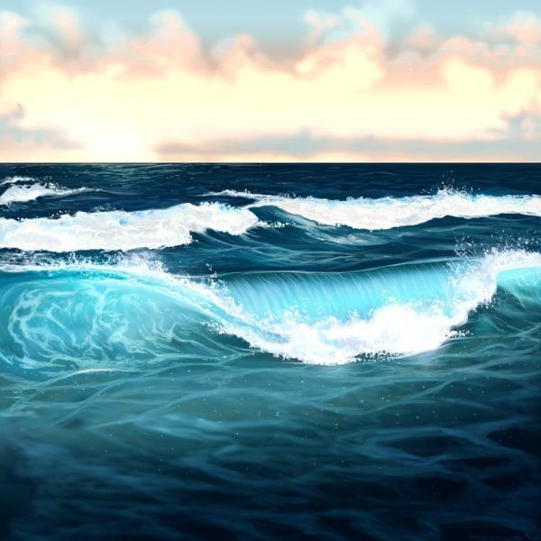 Нарисовать море