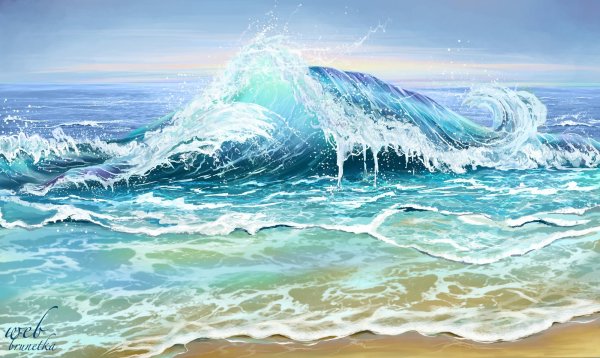 Нарисовать море