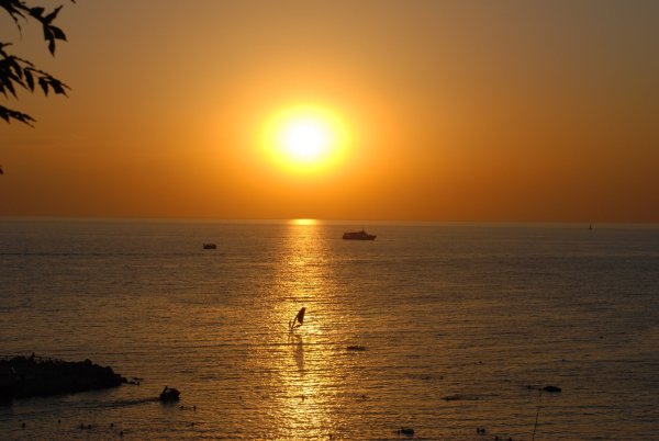 Закат на море Витязево Краснодарский край