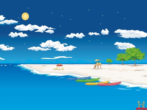 Море мультяшное