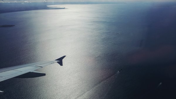 Океан из самолета