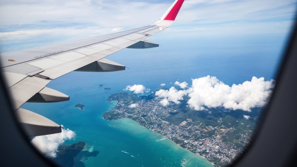 Мальдивы вид с самолета