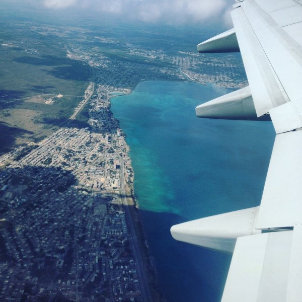 Крым вид с самолета