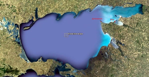 Карта глубин Азовского моря