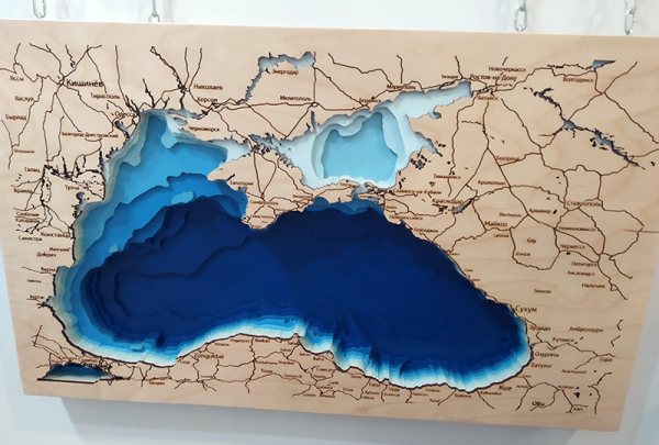 Рельеф дна Азовского моря без воды