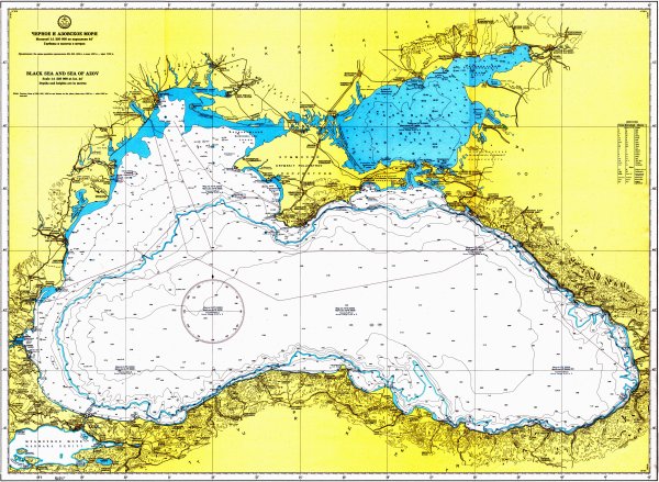 Карта глубин черного моря