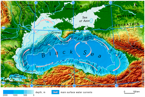 Географическое расположение Азовского моря