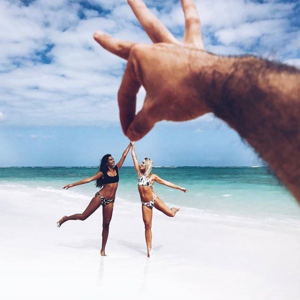 Веселая фотосессия на море