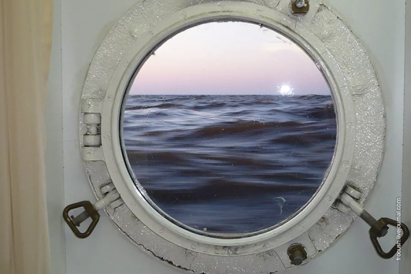 Вид из иллюминатора самолета