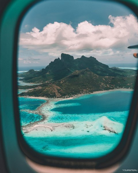 Вид из окна самолета