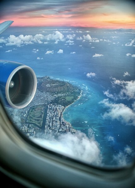 Вид с окна самолета