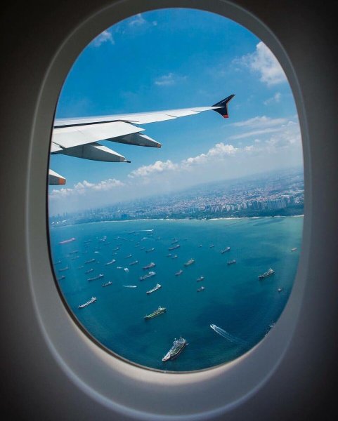 Вид с окна самолета