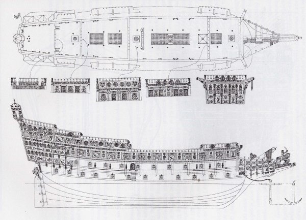 Линкор 17 века Повелитель морей