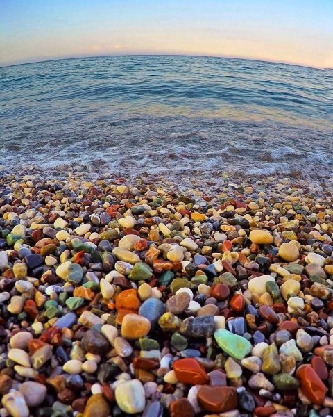 Пляж галька