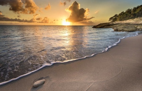 Закат на побережье