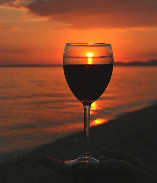 Вино на закате