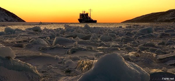 Нагаевская бухта Магадан зимой